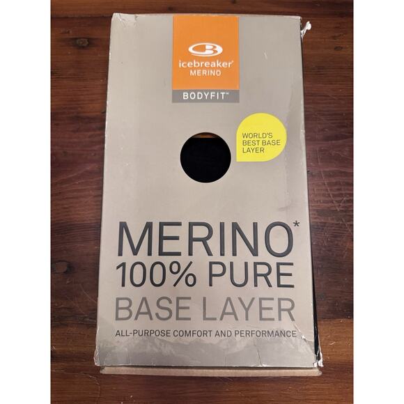 Icebreaker 100% Merino Wool 200 Oasis LS Crew Base Layer Top Mens Sz M NWT $105 - Picture 3 of 14